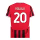 Fotbalové Dresy AC Milán Kalulu 20 Dětské Domácí 2024-25