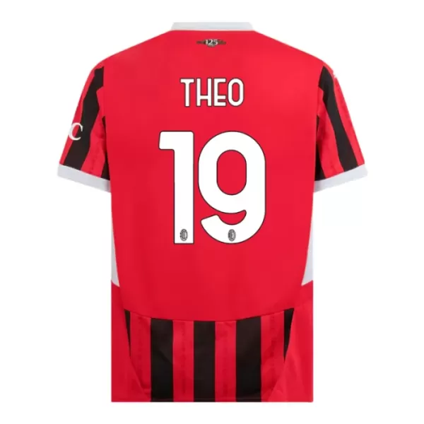 Fotbalové Dresy AC Milán Theo Hernández 19 Dětské Domácí 2024-25