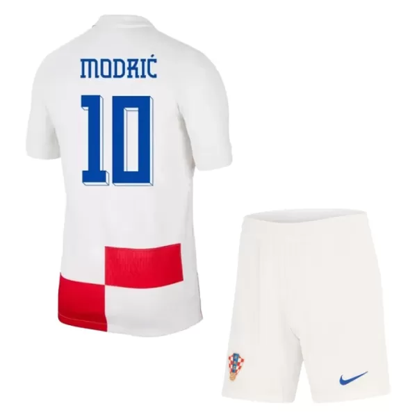 Fotbalové Dresy Chorvatsko Luka Modric 10 Dětské Domácí ME 2024