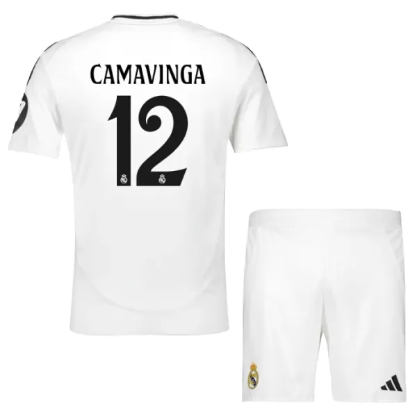 Fotbalové Dresy Real Madrid Eduardo Camavinga 12 Dětské Domácí 2024-25