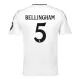 Fotbalové Dresy Real Madrid Jude Bellingham 5 Dětské Domácí 2024-25