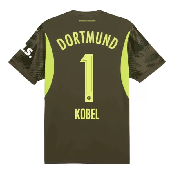 Brankářské Fotbalové Dresy Borussia Dortmund Kobel 1 Dětské Venkovní 2024-25
