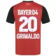 Fotbalové Dresy Bayer 04 Leverkusen Alejandro Grimaldo 20 Dětské Domácí 2024-25