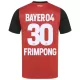 Fotbalové Dresy Bayer 04 Leverkusen Jeremie Frimpong 30 Dětské Domácí 2024-25