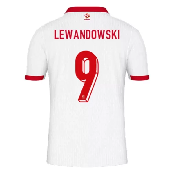 Fotbalové Dresy Polsko Robert Lewandowski 9 Domácí ME 2024
