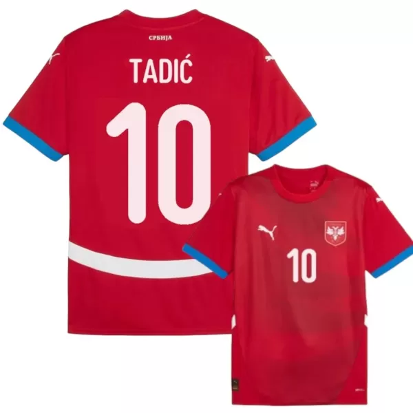 Fotbalové Dresy Srbsko Tadic 10 Domácí ME 2024