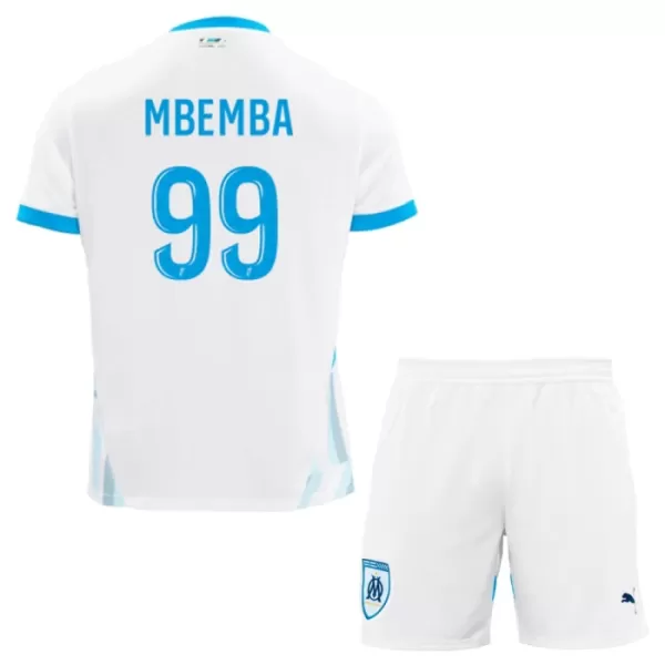 Fotbalové Dresy Olympique de Marseille Mbemba 99 Dětské Domácí 2024-25