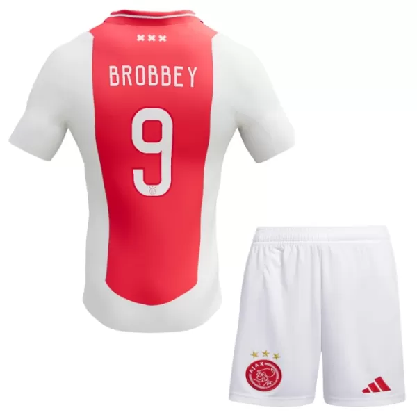 Fotbalové Dresy Ajax Amsterdam Brian Brobbey 9 Dětské Domácí 2024-25