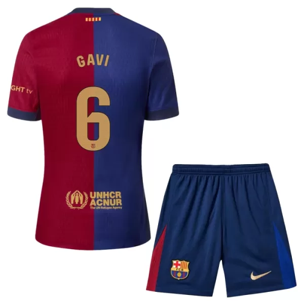 Fotbalové Dresy FC Barcelona Gavi 6 Dětské Domácí 2024-25