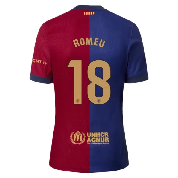 Fotbalové Dresy FC Barcelona Romeu 18 Domácí 2024-25