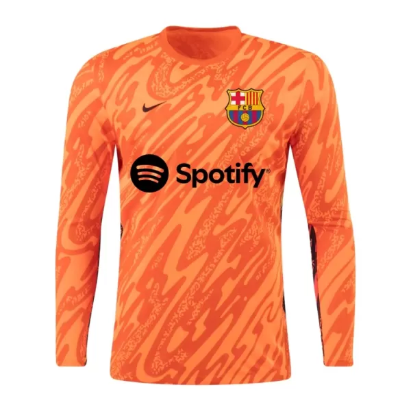 Brankářské Fotbalové Dresy FC Barcelona 2024-25 Oranžový