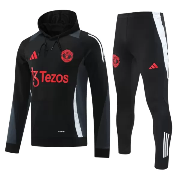 Manchester United Hoodie Tréninkové Teplákové Soupravy 2024-25 Námořnictvo