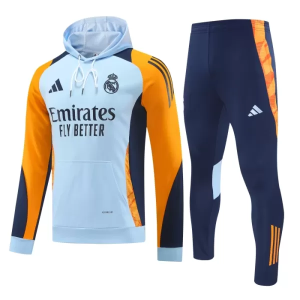 Real Madrid Hoodie Tréninkové Teplákové Soupravy 2024-25 Modrá