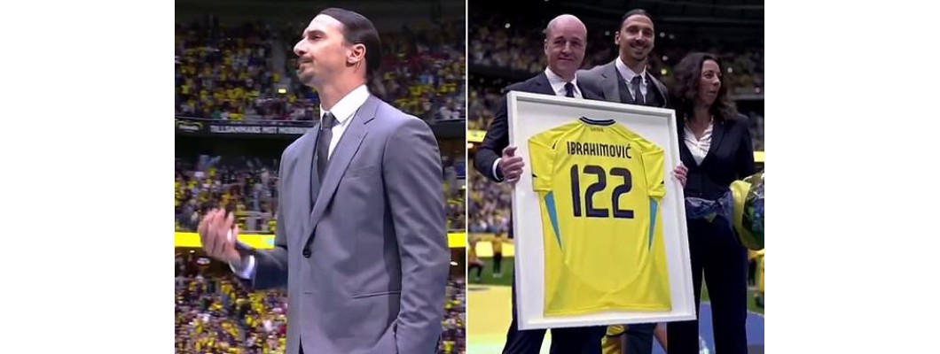 Švédský tým uspořádal po roce slavnostní rozloučení se Zlatanem Ibrahimovićem